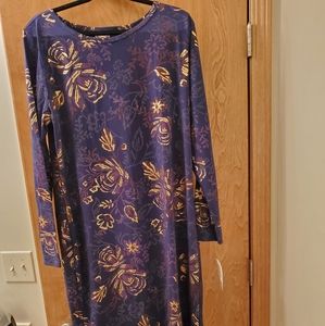 3xl elegent debbie navy and gold lularoe nwt